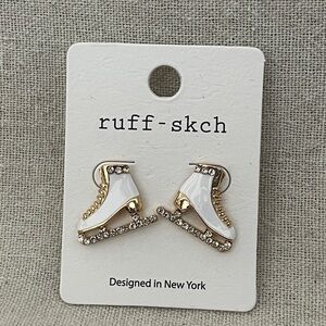 Ruff-skch Ice Skate Earrings